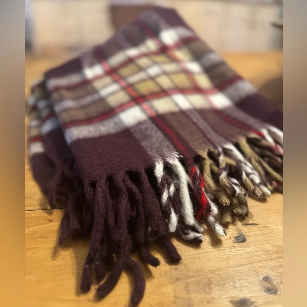 Vintage Faribo Woolen Throw Blanket with Carry Case